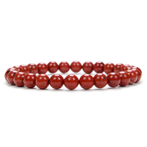 Bracelet Jaspe rouge qualité Extra 6mm