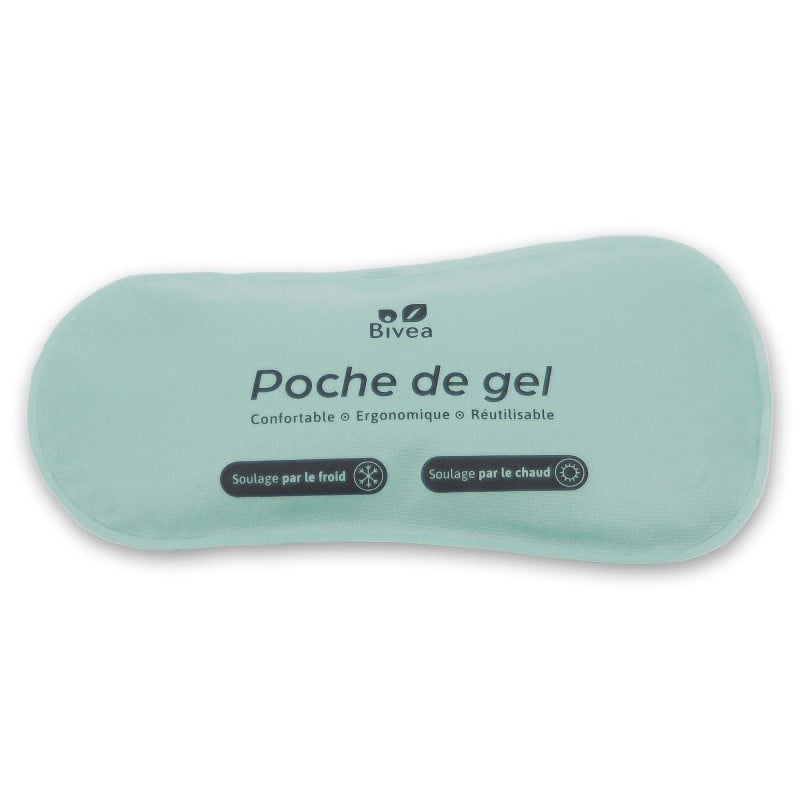 Poches de gel Ergonomique Bain dérivatif Petit Format face