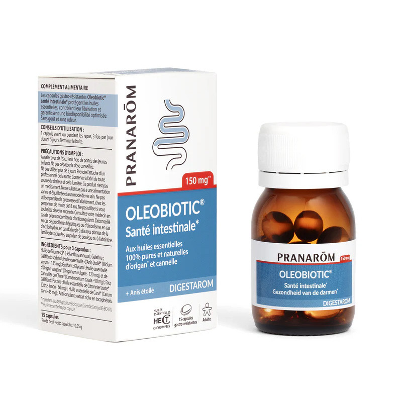 Capsules Oleobiotic Santé intestinale Digestarom