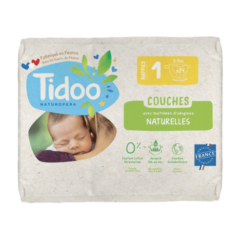 Couches naturelles Tidoo T1 | 2-5 kg