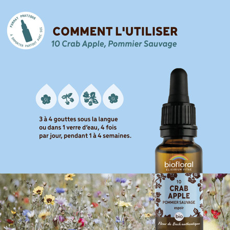 Fleurs de Bach n°10 - Pommier sauvage/Crab Apple Bio