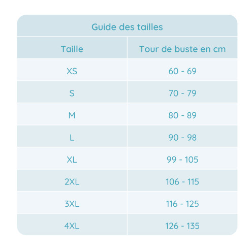 guide des tailles