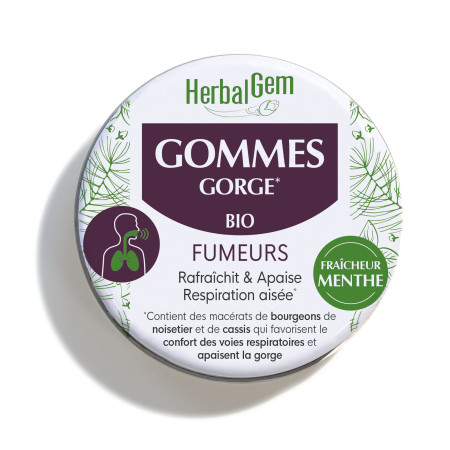 Gommes Gorge Fumeurs bio