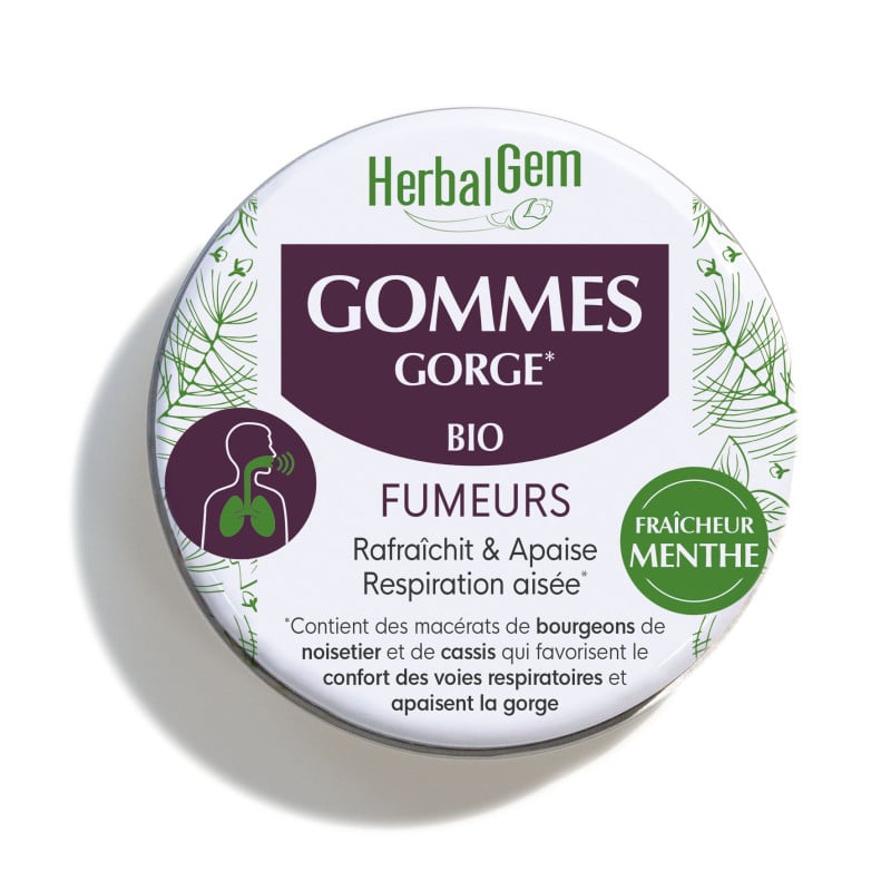 Gommes Gorge Fumeurs bio