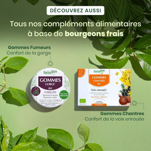 Gommes Gorge Fumeurs bio