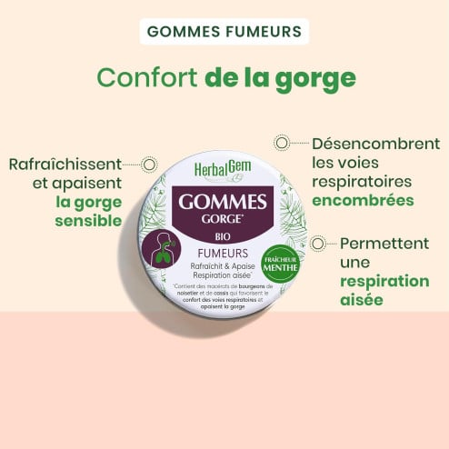 Gommes Gorge Fumeurs bio