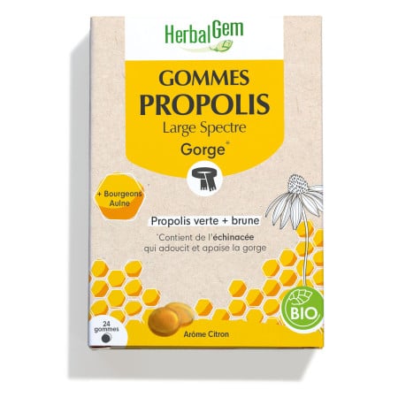 Gommes Propolis Large Spectre Gorge Bio