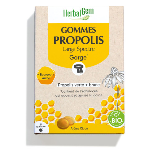 Gommes Propolis Large Spectre Gorge Bio