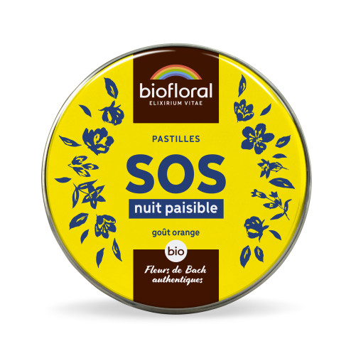 Pastilles SOS Nuit Paisible aux Fleurs de Bach bio